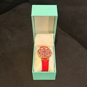 Red and Gold Women's Watch
